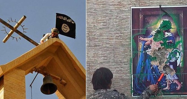 Pryč s Ježíšem, ať žije prorok Mohamed! Teroristé ISIS likvidují křesťanské kostely