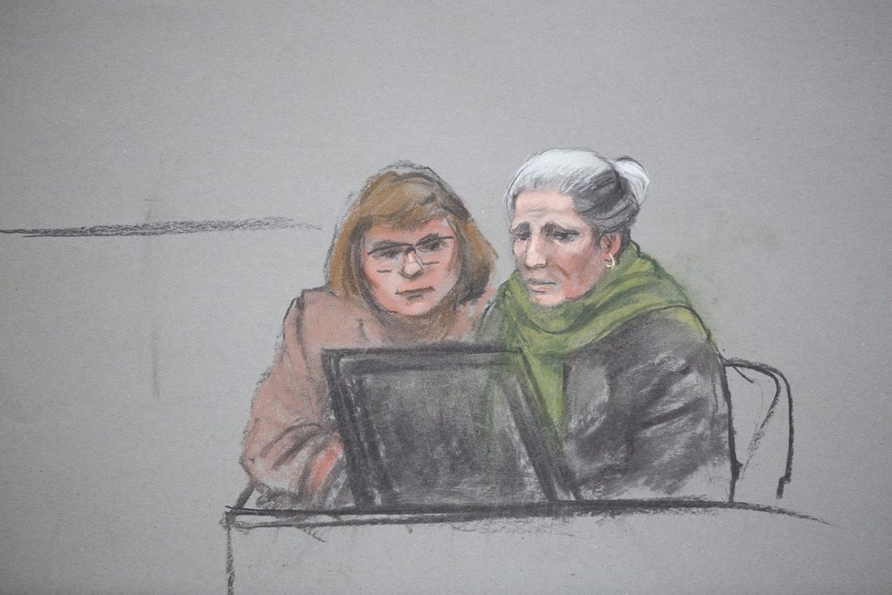 Ilustrace ze soudu s atentátníkem Džocharem Carnajevem