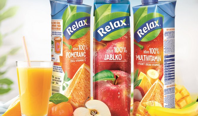 100% džusy Relax ideálně zastoupí čerstvé ovoce a mohou být součástí každé plnohodnotné snídaně