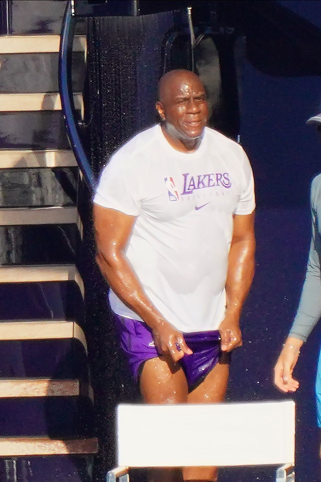 Legendární Earvin »Magic« Johnson si užíval vodních radovánek