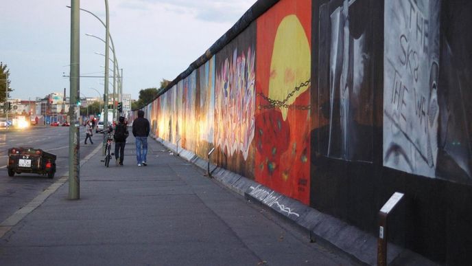 East Side Gallery, největší neporušená část Berlínské zdi