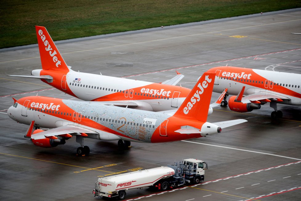 Letadlo nízkonákladové společnosti easyJet