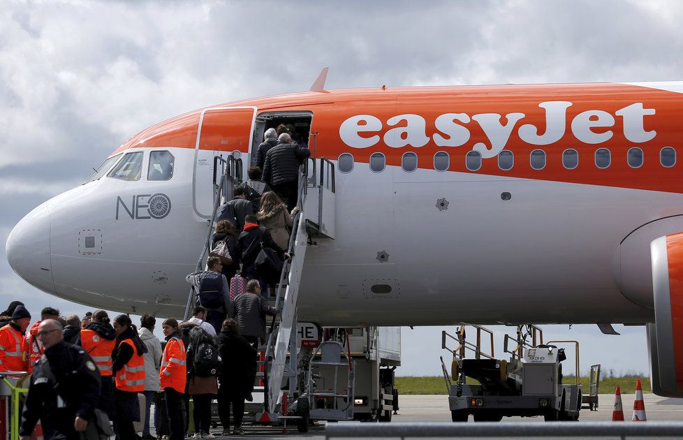 Letadlo nízkonákladové společnosti easyJet.