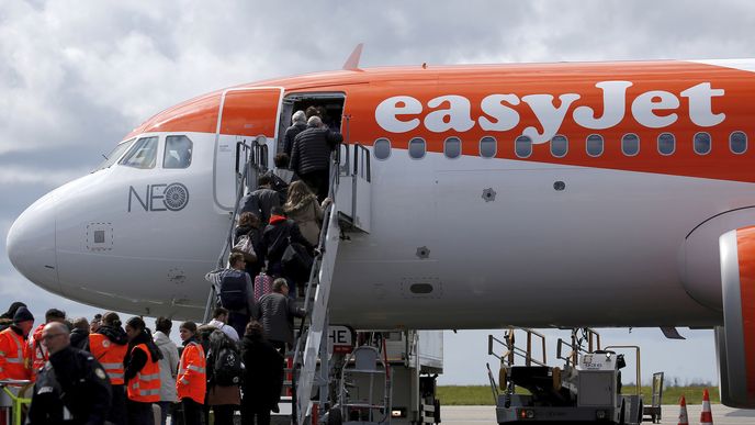 Letadlo nízkonákladové společnosti easyJet.