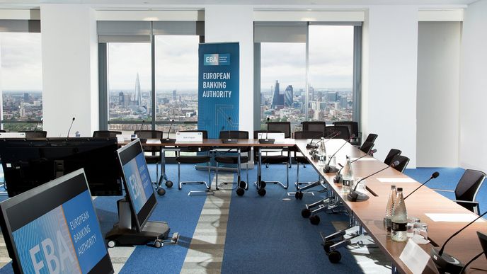 Sídlo Evropského orgánu pro bankovnictví (EBA) v centru Londýna