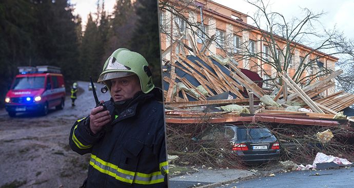 Orkán Eberhard řadí v Česku, statisíce lidí připravil o elektrický proud