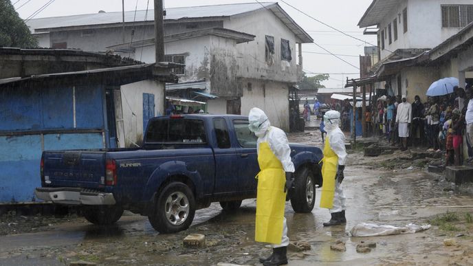 Epidemi vidu Ebola v západní Africe - ilustrační snímek.