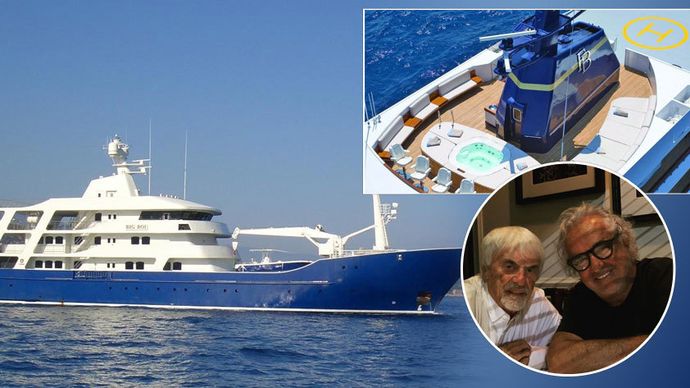 Bernie Ecclestone si v aukci pořídil luxusní jachtu, která dříve patřila jeho kamarádovi Briatoremu.