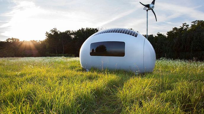 Ecocapsule je podle očekávání poměrně malá - má jen 8 metrů čtverečních.