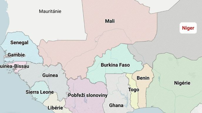 Mapa ECOWAS (detail v článku)