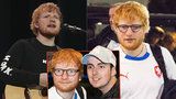 Hned po koncertu zmizel! Bývalý bezdomovec Ed Sheeran odletěl v českém úboru 