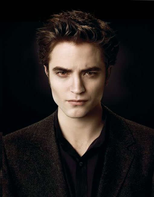 Jako upír Edward Cullen ve filmové sáze Stmívání.