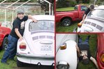Edward se konečně zamiloval! Jeho vyvolenou je bílý Volkswagen Beetle, kterému říká Vanilka.