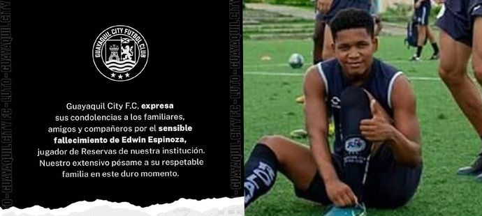 Mladý fotbalista Edwin Espinoza byl zavražděn