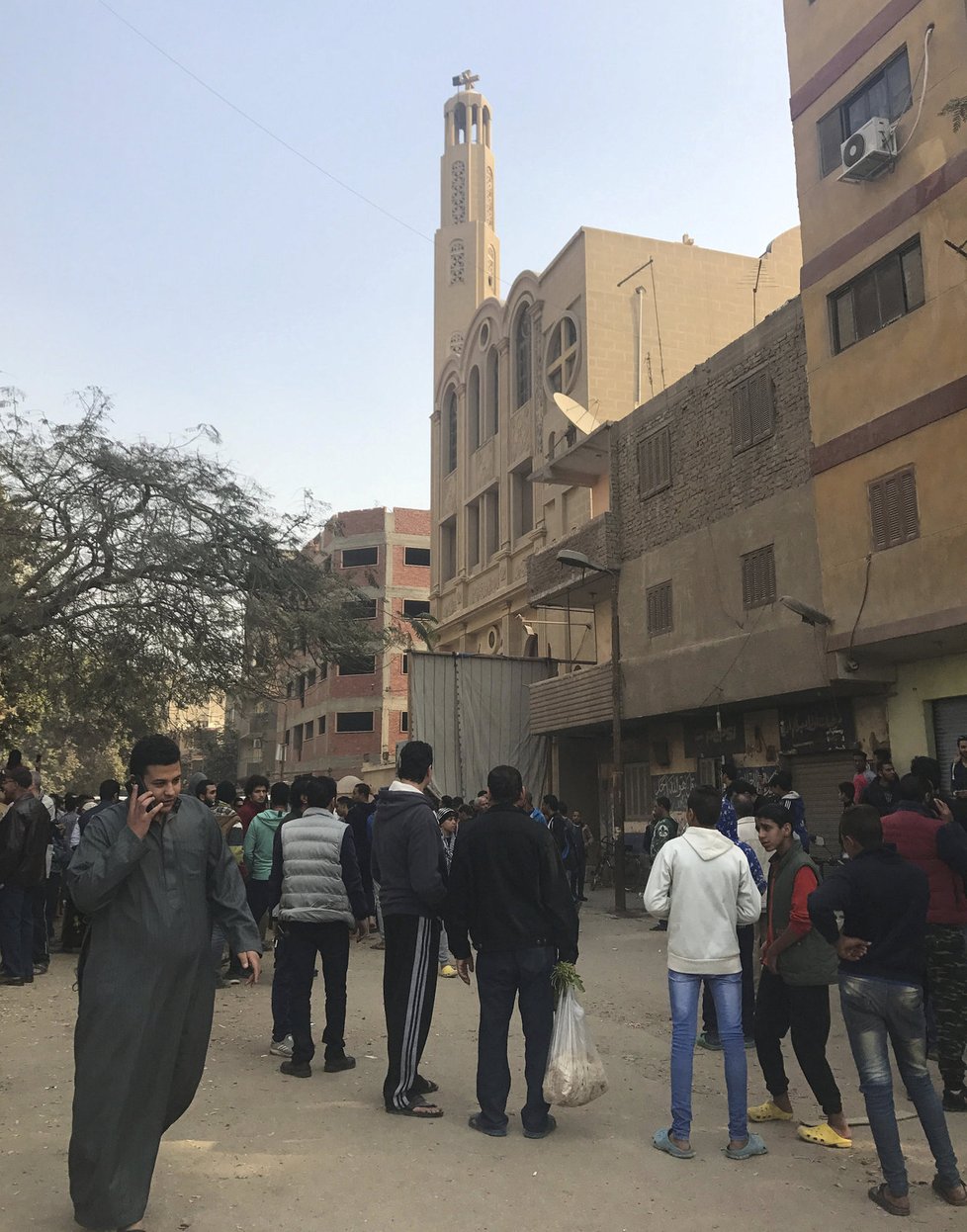 Útok na kostel koptských křesťanů v Egyptě si vyžádal několik mrtvých.(archivní foto)