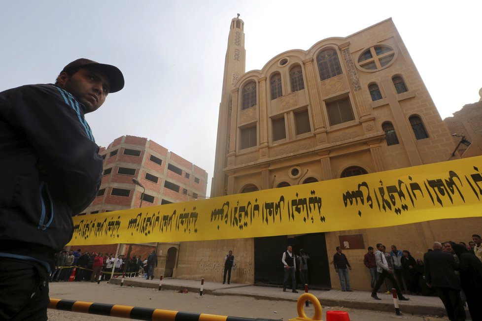 Útok na kostel koptských křesťanů v Egyptě si vyžádal několik mrtvých.(archivní foto)