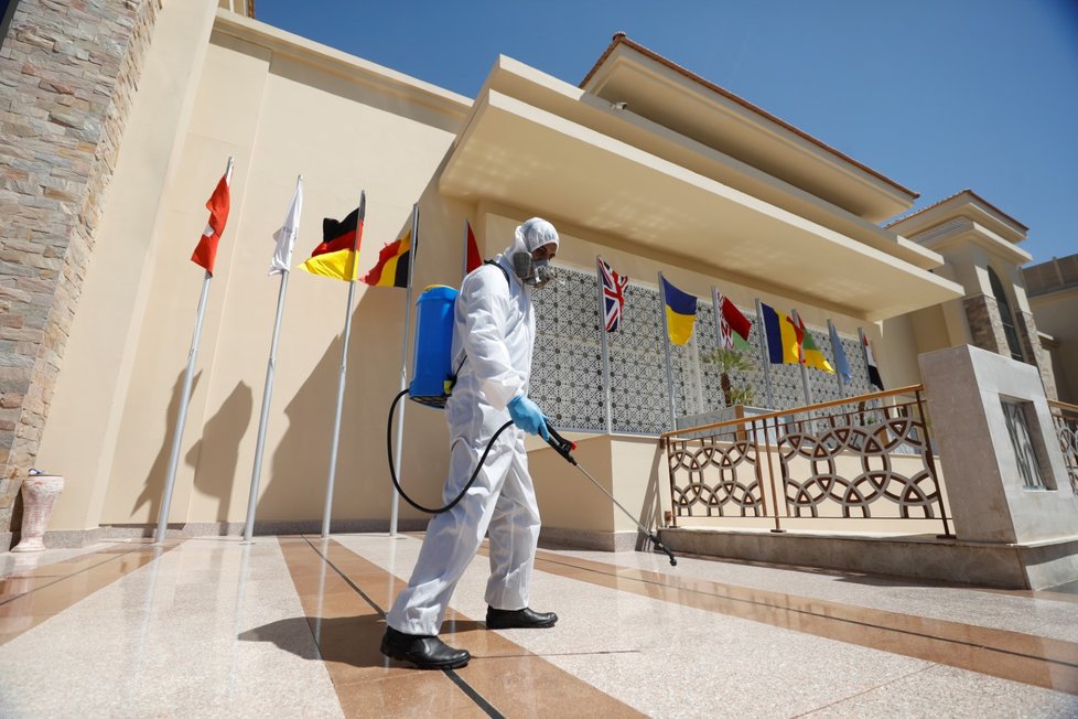 Dezinfekce hotelu Albatros White Beach v Hurghadě