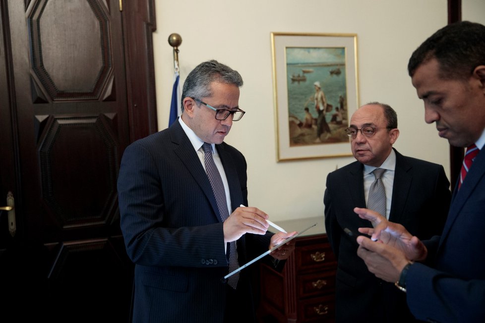 Egyptský ministr cestovního ruchu Chálid Ananí. (30. 8. 2020)