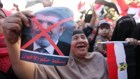 Kritici prezidenta Mursího.