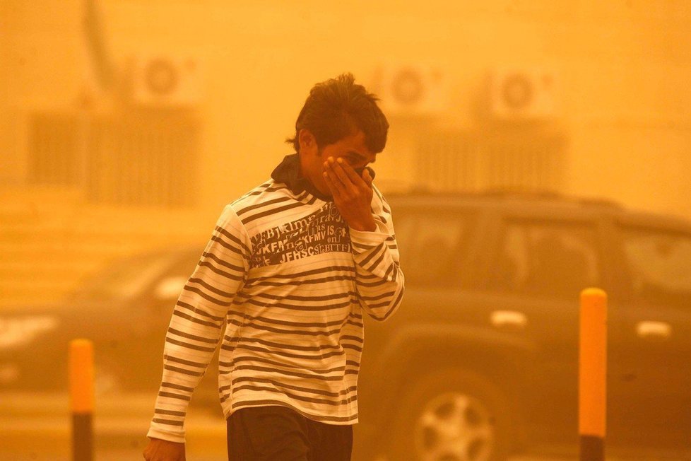 Písečná bouře v Egyptě (ilustrační foto)