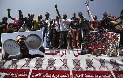 Nepokoje v Egyptě! Tisíce lidí protestují proti prezidentu Mursímu