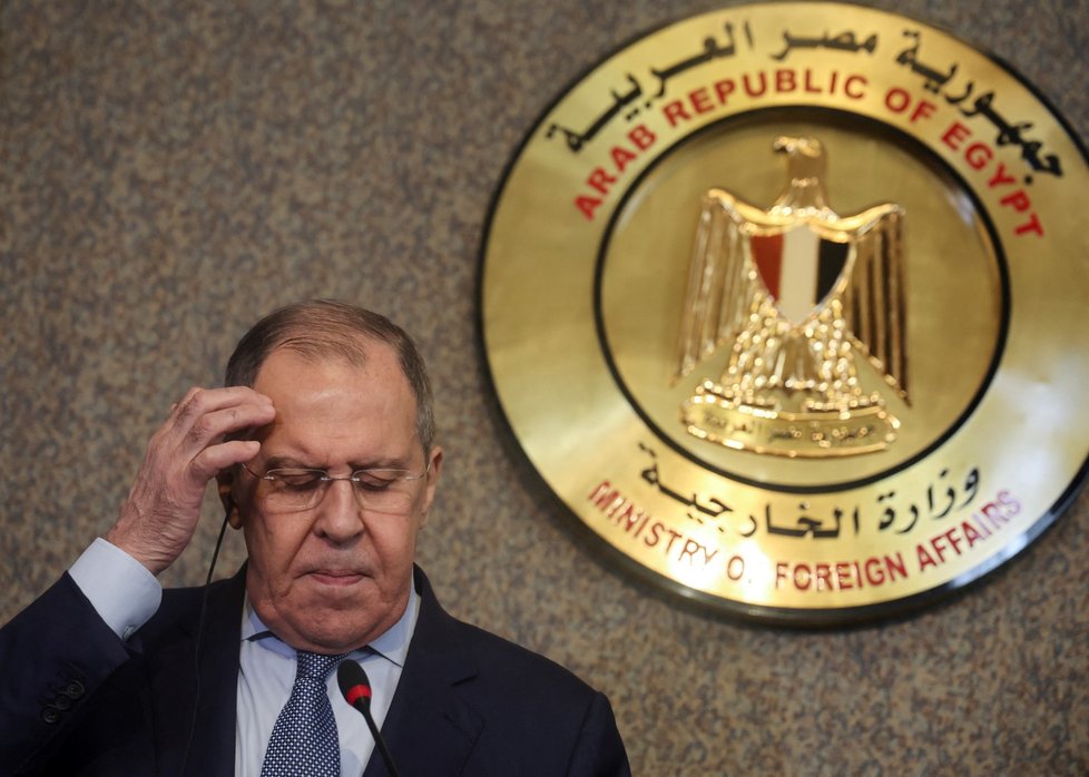 Sergej Lavrov v Egyptě.