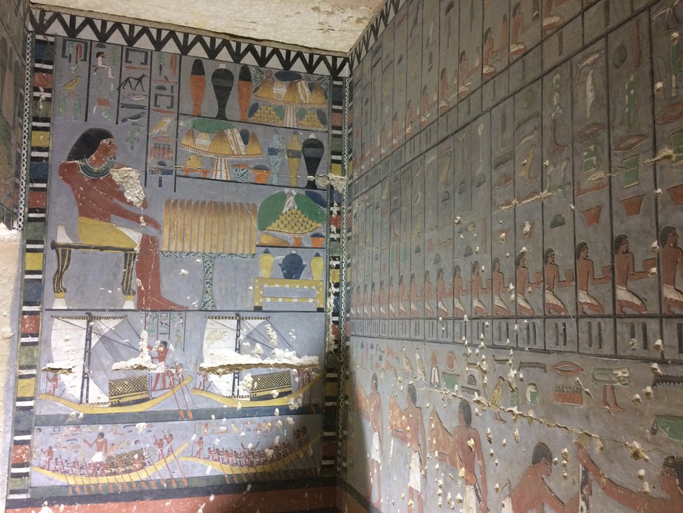 Egyptologové z Česka objevili v jižní Sakkáře hrobku hodnostáře Chuyho.