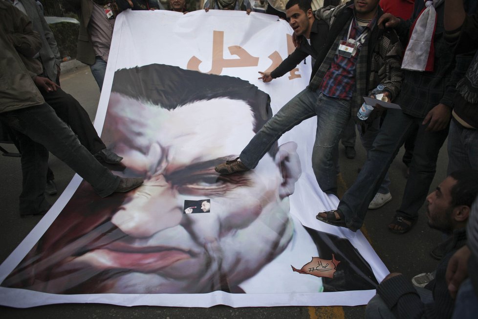 Odpůrci prezidenta Mubaraka