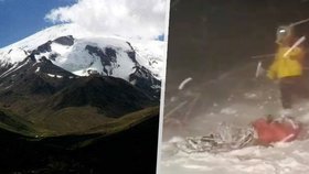 Při výstupu na Elbrus zemřelo pět horolezců, Další se podařilo zachránit, mají však omrzliny a zlomeniny..