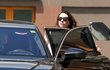 Eleanora Berlusconi, dcera zesnulého italského expremiéra Silva Berlusconiho při příjezdu do nemocnice (12.6.2023)