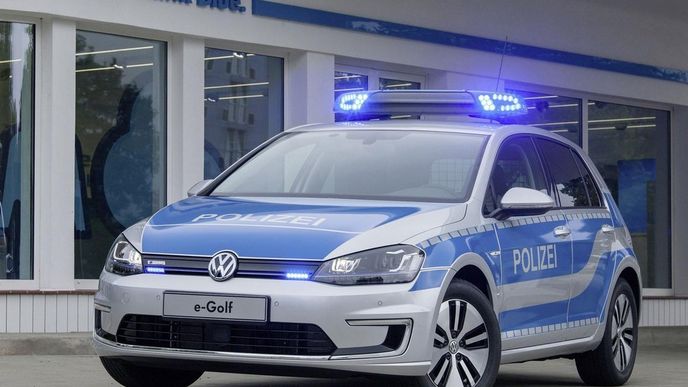 Elektrický Volkswagen Golf ve službách policie