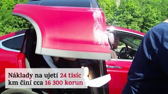 VIDEO: Projeli jsme Prahou v Tesle X. Podívejte se za volant milionového elektromobilu v akci