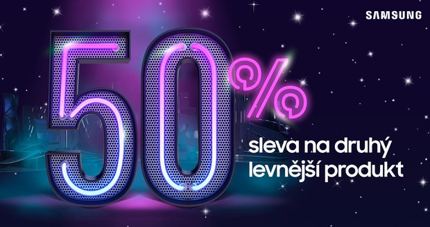Samsung.cz přináší akci roku! Exkluzivně 50% sleva na druhý produkt 