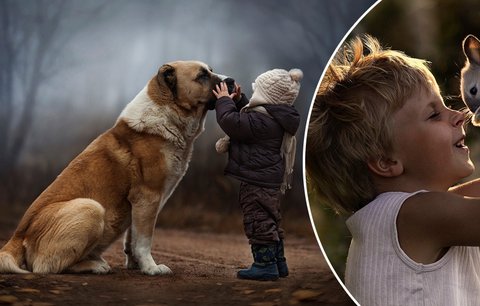 Mí synové a zvěř: Fotografka zvěčnila potomky a zvířátka na dojemných snímcích!