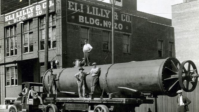 Budova Eli Lilly v roce 1923 Budova Eli Lilly v roce 1923