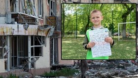 Elijah Kostuševič (6) přišel při obléhání Mariupolu o oba rodiče. Chlapec napsal dopis britskému premiérovi, v němž uvedl, že doufá, že válka brzy skončí.