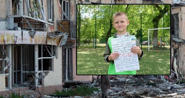 Malý Elijah (6) přišel při bombardování Mariupolu o rodiče: V dopise poděkoval britskému premiérovi za podporu