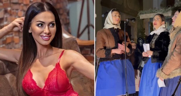 Modelka Eliška Bučková ve Strážnici: Sexy kolednice v kostele!