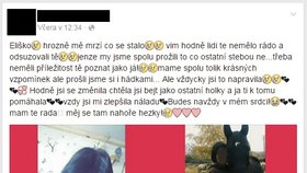 Eliščini kamarádi na Facebooku truchlí.