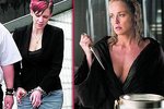 Vražedkyně Eliška Novotná se nejspíš inspirovala Sharon Stone (vpravo) ve filmu Základní instinkt.