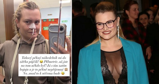 Eliška Ochmanová podstupuje pH-metrii.