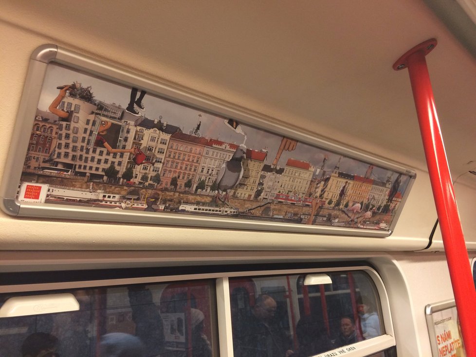 Výtvory Elišky Podzimkové zdobí některé soupravy pražského metra.