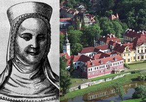 Česká královna Eliška Přemyslovna je pohřbená ve Zbraslavském klášteře.
