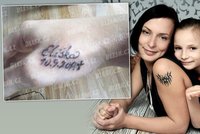 Tetování zdrcené matky Elišky: V tento den se mi zhroutil svět!