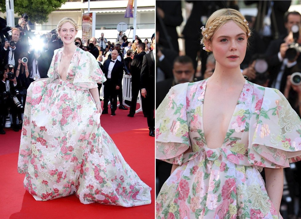 Elle Fanning v Cannes