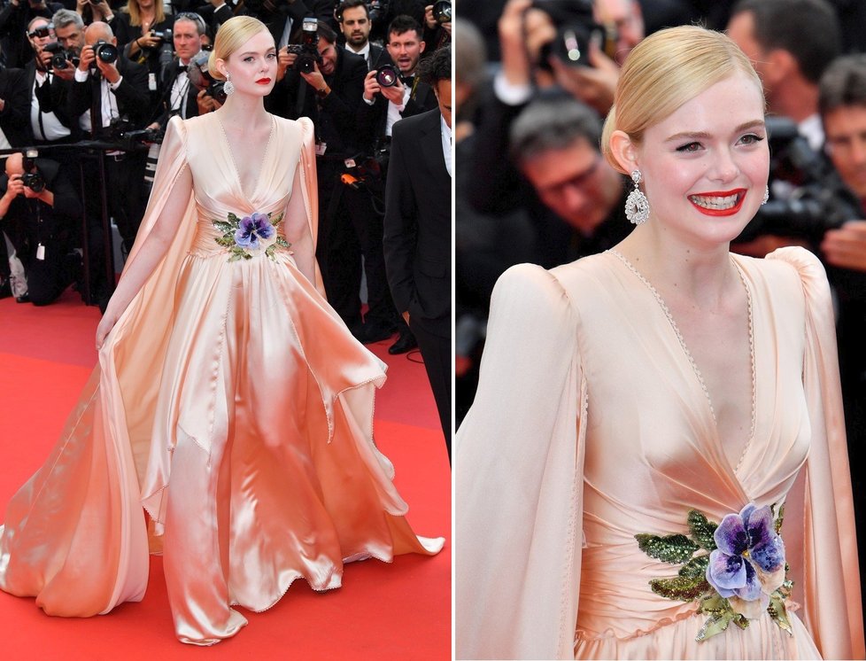 Elle Fanning v Cannes