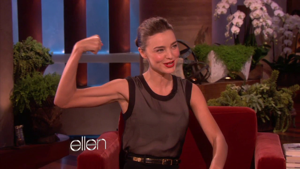 Miranda Kerr v talkshow Ellen dostala andělská křídla