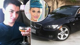 Vraždící panic si žil v přepychu: Luxusní BMW, brýle od Armaniho i soukromý koncert Katy Perry!