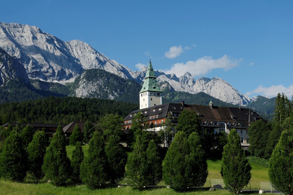 Bavorský zámek Elmau, kde se koná summit států G7 (26.6.2022)