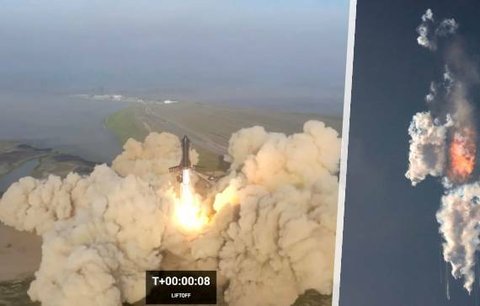 Potíže Muskovy gigantické rakety: Výbuch krátce po startu! Co bude se Starship dál?
